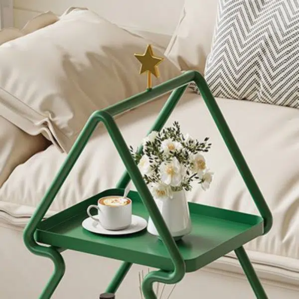 Contemporary Creative Christmas Tree Iron End Table 3-Tier For Living Room - Image 6