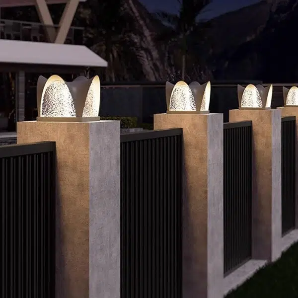 Modern Art Deco Solar Curve Cube LED Outdoor Landscape Light For Garden - Image 20