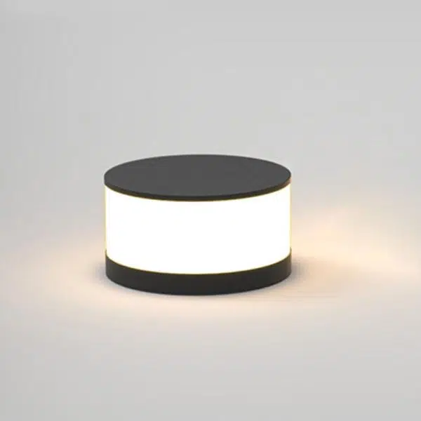 Solar Outdoor Round Column Post Head LED Waterproof Landscape Light - Image 4