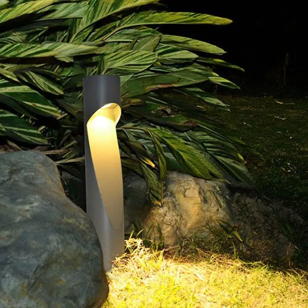 Minimalist Creative Column Geometric Hollow LED Outdoor Waterproof Lawn Landscape Light - Image 4