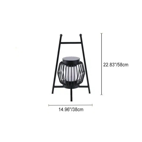 Solar Modern Simple Stainless Steel Cage LED Outdoor Landscape Light - Image 8