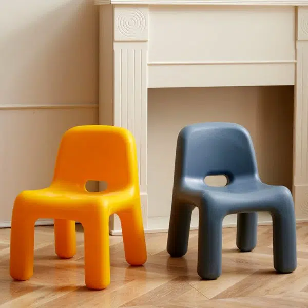 Contemporary Creative Square Plastic Children Chair Backrest For Living Room - Image 17