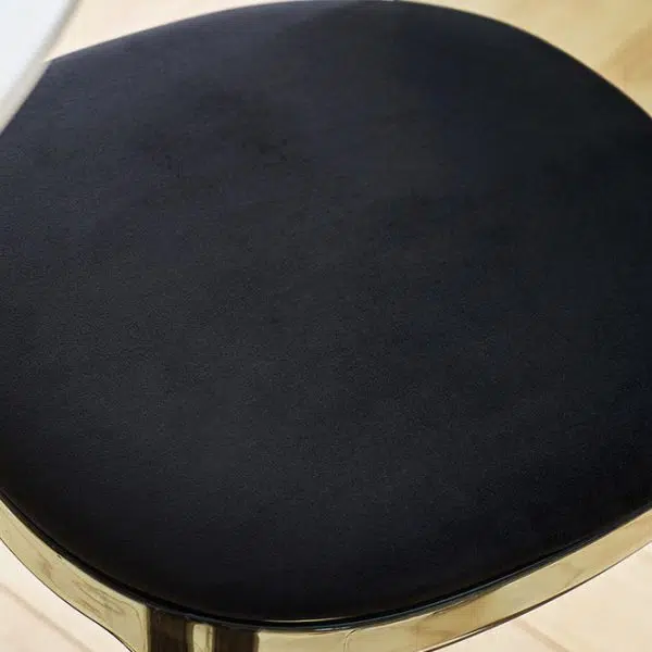 Contemporary Scandinavian Curved Plastic Fabric Chair Backrest Armless For Living Room - Image 5
