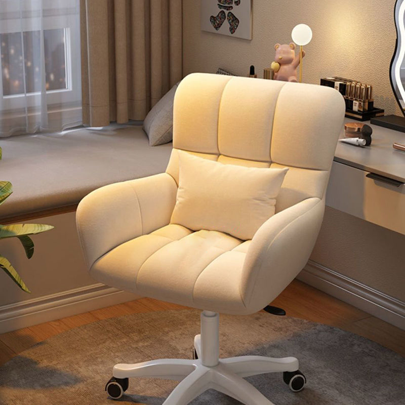 06-d04e0bea-bb61-41e4-99c9-475f0f522d7e.jpg Contemporary Nordic Square Velvet Upholstered Swivel Desk Chair Height Adjustable Backrest Armrest For Home Office - Image 13