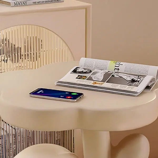 Contemporary Creative Kids Cat Flower Resin End Table 1-Tray For Bedroom - Image 7