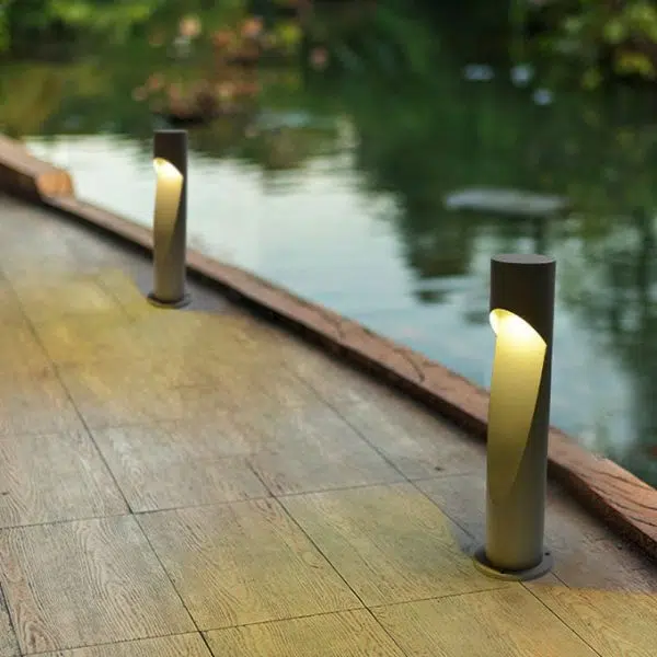 Minimalist Creative Column Geometric Hollow LED Outdoor Waterproof Lawn Landscape Light - Image 15