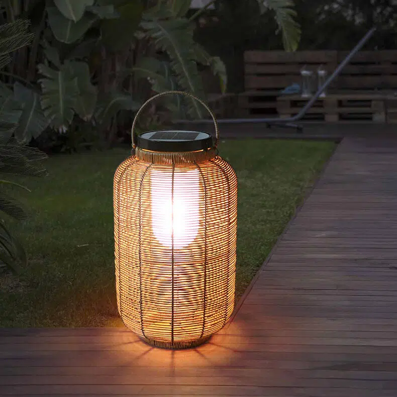 07-1a878d6f-9579-40cf-8e13-64f26fa5251d.jpg Outdoor Solar Rattan Weaving Round Jar LED Waterproof Garden Landscape Light - Image 1