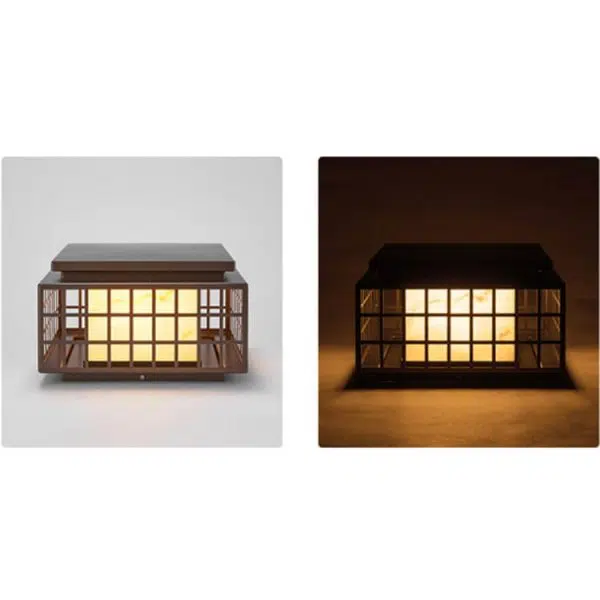 Modern Chinese Square Column Outdoor Waterproof Patio 1-Light Landscape Light - Image 20