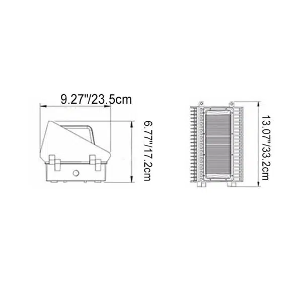 Modern Black Die-Cast Aluminum Glass Waterproof LED Outdoor Patio Wall Light - Image 13