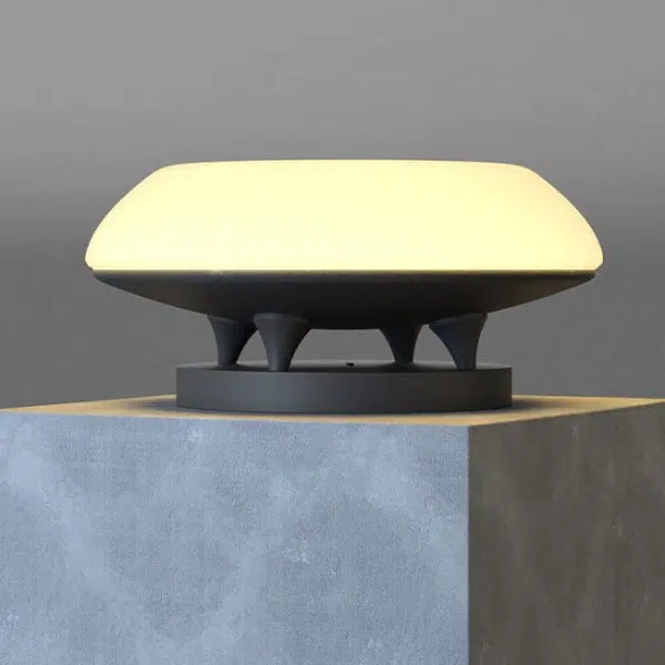 Modern Simplicity Solar Waterproof Stainless Steel PE Round Spaceship LED Landscape Lighting Outdoor Light For Outdoor Patio - Image 11