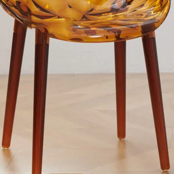 Contemporary Nordic Round Diamond Shape PC Dining Chair Backrest For Dining Room - Image 7