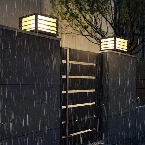 Solar Square Post Head Light Outdoor Patio Waterproof Post Head Light - Image 19