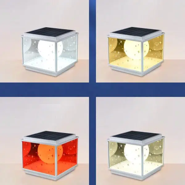 Modern Simplicity Aluminum Alloy Glass Square Ball LED Outdoor Landscape Light For Garden - Image 16