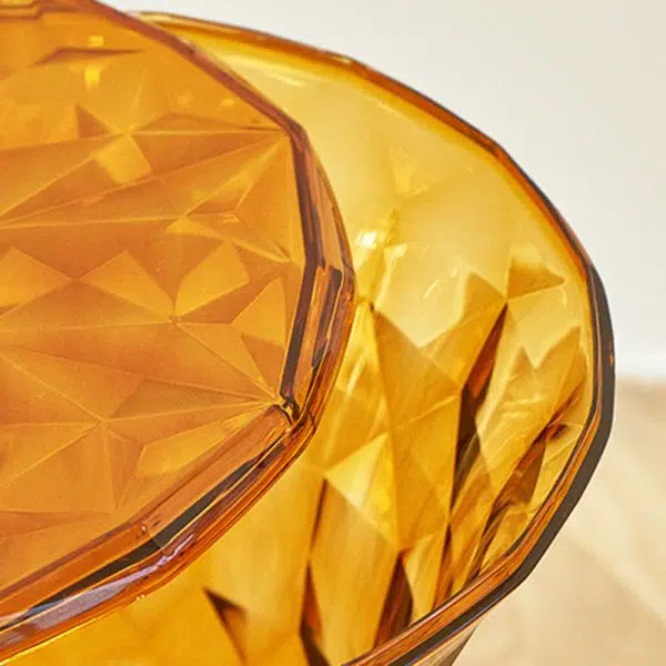 Contemporary Nordic Column Acrylic Chair Backless Armless For Living Room - Image 10