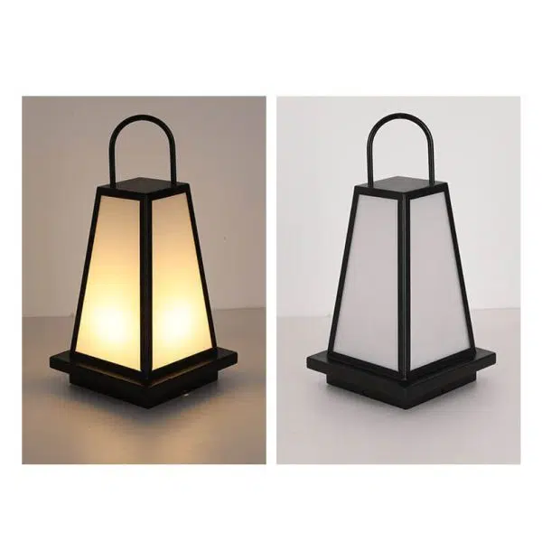 Modern Outdoor Solar Geometric Column Waterproof LED Garden Landscape Light - Image 11