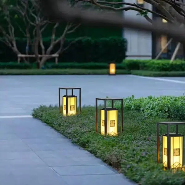 Modern Chinese Imitation Marble Square Column 1-Light  Waterproof Lawn Landscape Light - Image 13