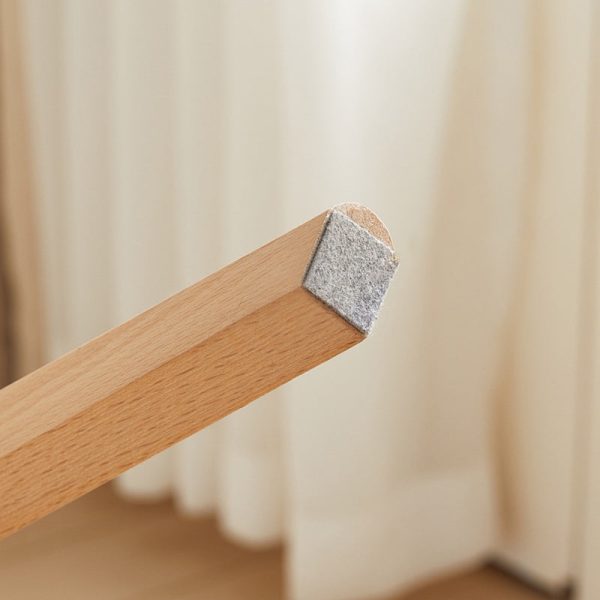 Contemporary Nordic Curved Plastic Wood Legs Dining Chair Backrest Armrest For Dining Room - Image 10