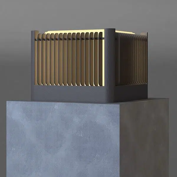 Modern Simplicity Solar Square Cube Stainless Steel Round LED Outdoor Landscape Light For Garden - Image 17