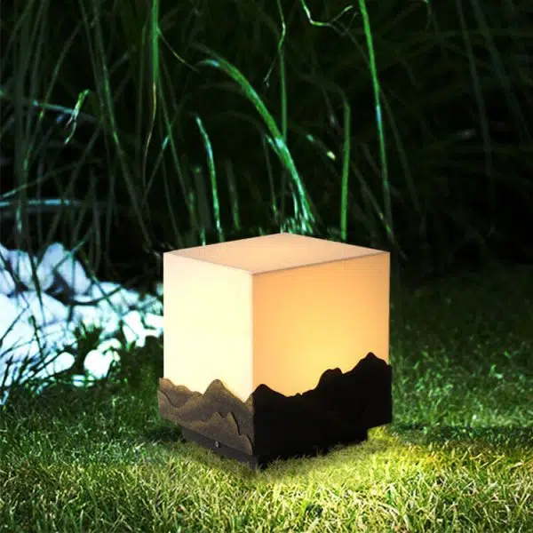 Modern Chinese Solar Square Landscape Outdoor Waterproof Post Head Landscape Light - Image 18