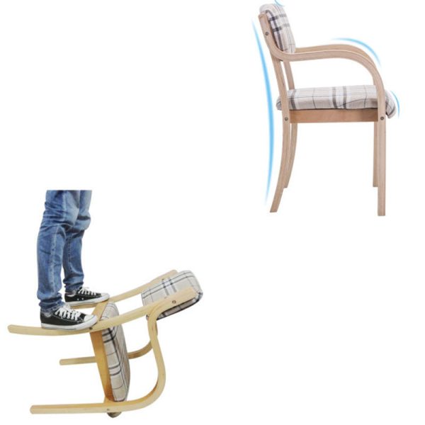 Contemporary Nordic Wood Cotton Linen Fabric Leather Velvet Sponge Square Dining Chair Backrest Armrest For Dining Room - Image 10