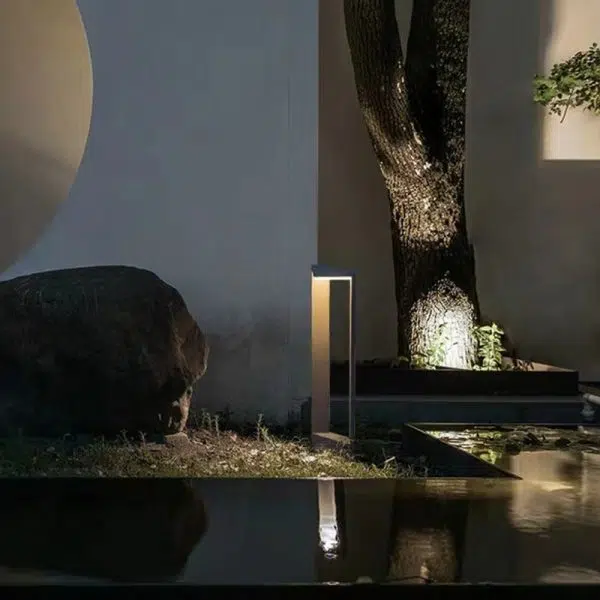 Modern Minimalist Waterproof Rectangular Aluminium Acrylic LED Landscape Lighting Outdoor Light For Outdoor Patio - Image 5