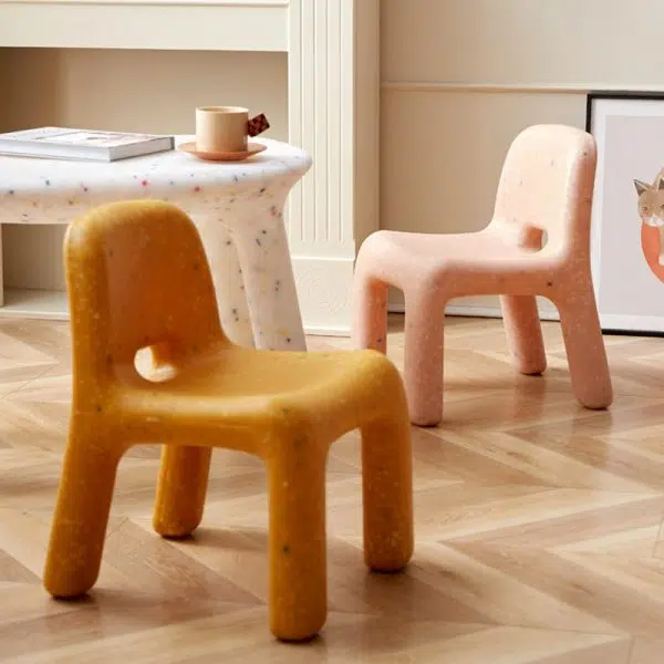 Contemporary Creative Square Plastic Children Chair Backrest For Living Room - Image 18