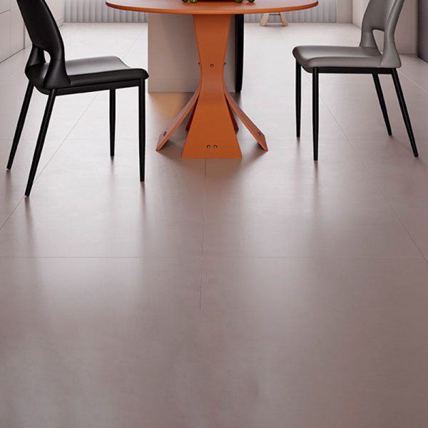 Contemporary Nordic Square Curved Upholstered Hollowed Out Leather Carbon Steel Dining Chair Backrest For Dining Room - Image 9