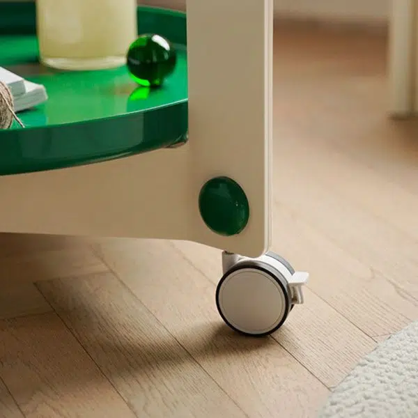 Contemporary Creative Round PET Acrylic End Table 2-Tier For Living Room - Image 8