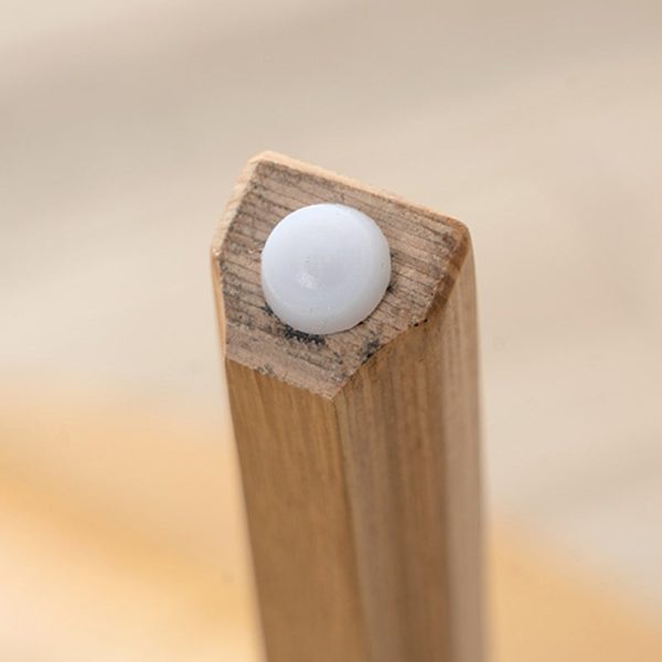 Contemporary Nordic Square Solid Wood Backrest Dining Chair For Dining Room - Image 6