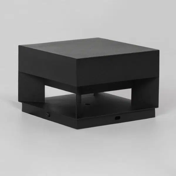 Modern Minimalist Square Geometric Stainless Steel LED Outdoor Waterproof Pillar Light Landscape Light For Garden - Image 3