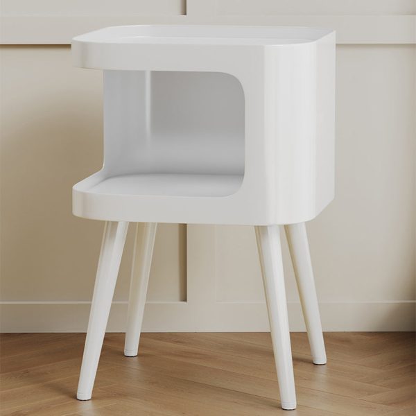 Contemporary Creative Square Carbon Steel End Table 1-Storage For Living Room - Image 11