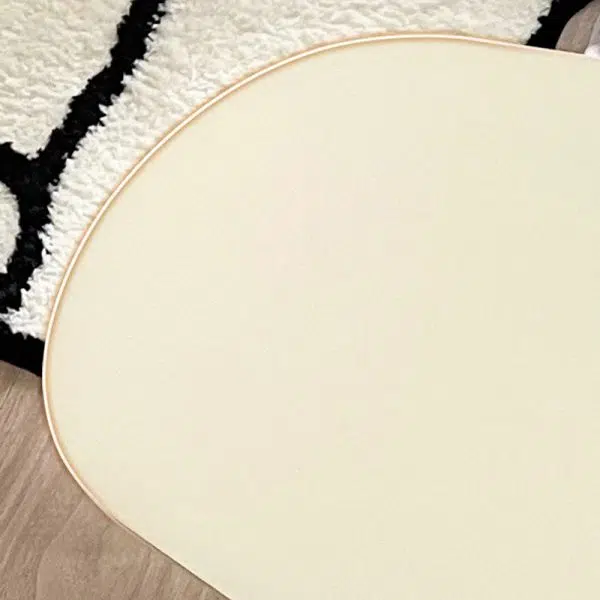 Contemporary Creative Irregular Geometric Round Iron End Table For Living Room - Image 7