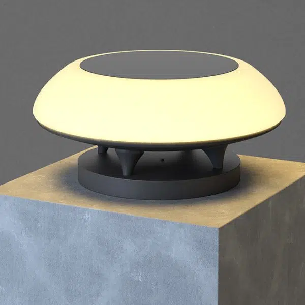 Modern Simplicity Solar Waterproof Stainless Steel PE Round Spaceship LED Landscape Lighting Outdoor Light For Outdoor Patio - Image 12