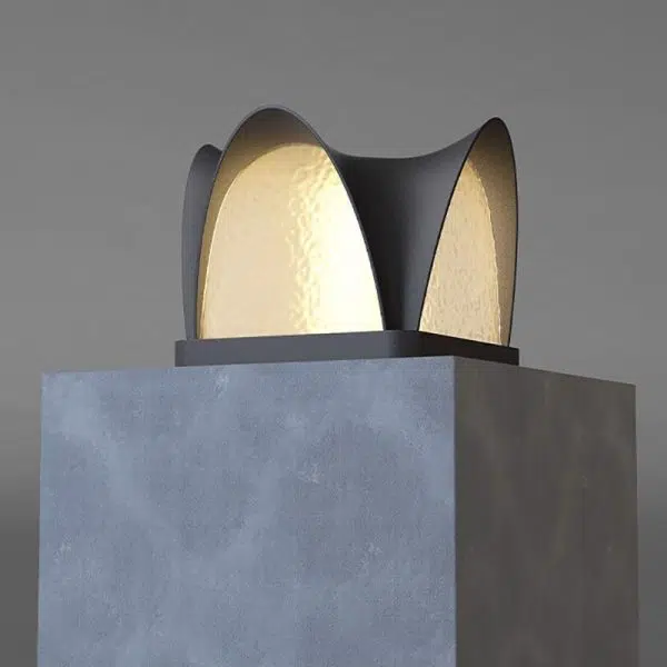 Modern Art Deco Solar Curve Cube LED Outdoor Landscape Light For Garden - Image 14