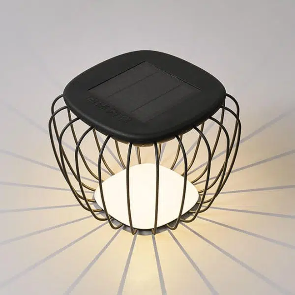 Solar Creative Minimalist PE Cage Decoration LED Outdoor Landscape Light - Image 13