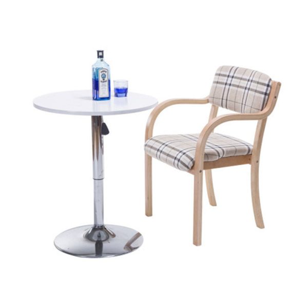 Contemporary Nordic Wood Cotton Linen Fabric Leather Velvet Sponge Square Dining Chair Backrest Armrest For Dining Room - Image 26