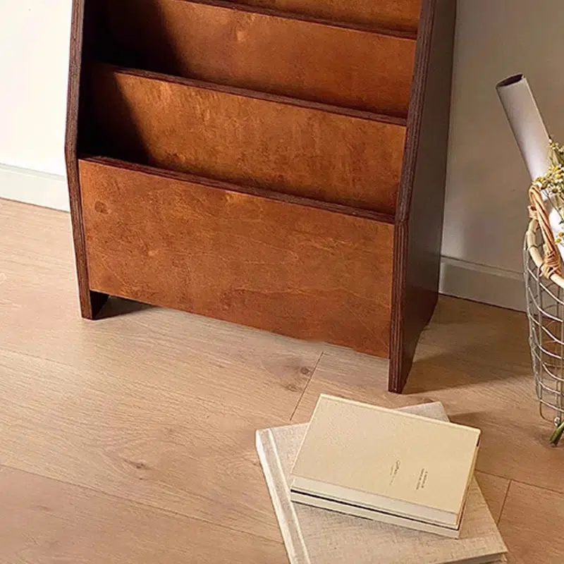 08-890e19a5-9723-48e4-a7ed-4256633001c4.jpg Contemporary Retro Rectangular Plank Bookshelves 3-Shelf For Home Office - Image 5