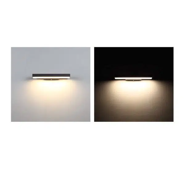 Modern Minimalist Rectangular Flat LED Sensor Outdoor Waterproof Wall Sconce Lamp - Image 13