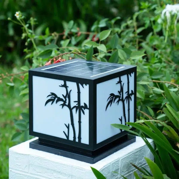 Traditional Chinese Solar Square Stainless Steel Acrylic LED Outdoor Landscape Light For Outdoor Patio - Image 15