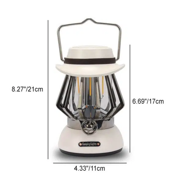 Modern Handheld Metal Texture Camping LED Outdoor Light - Image 2