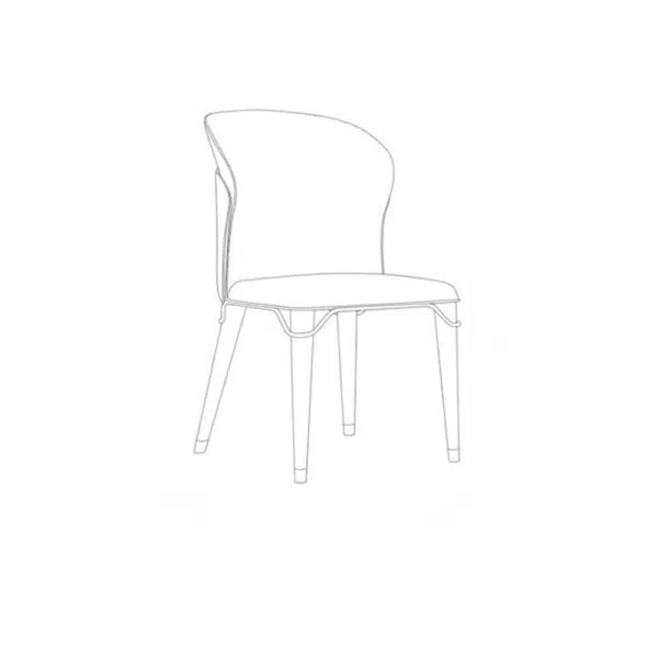 Contemporary Luxury Leather Wood Legs Stainless Steel Decor Dining Chair Backrest For Dining Room - Image 13