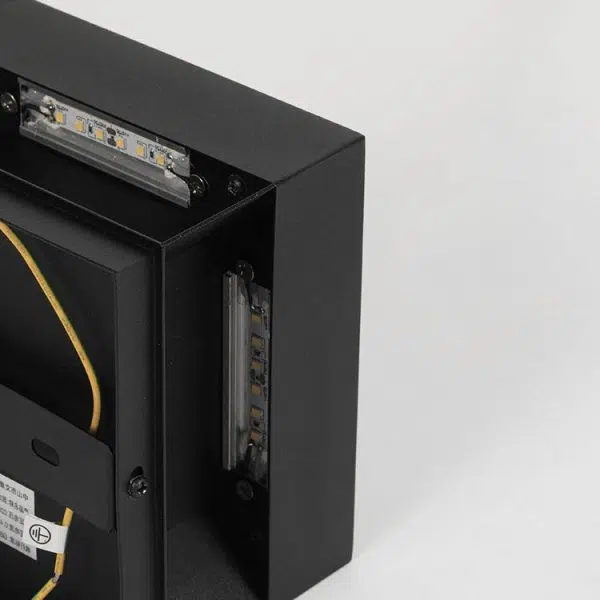 Modern Minimalist Square Geometric Stainless Steel LED Outdoor Waterproof Pillar Light Landscape Light For Garden - Image 6