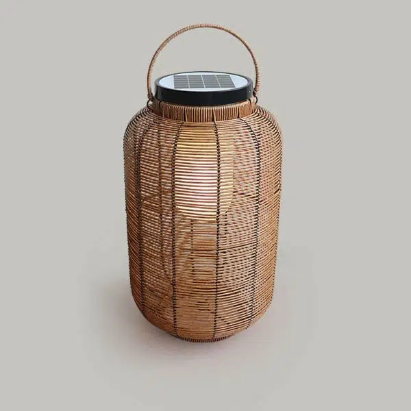 Outdoor Solar Rattan Weaving Round Jar LED Waterproof Garden Landscape Light - Image 11
