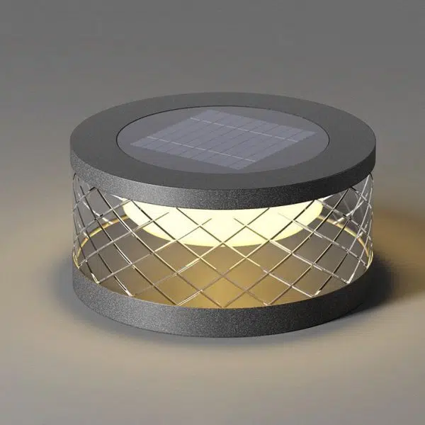 Modern Simplicity Stainless Steel Solar Round LED Outdoor Landscape Light For Garden - Image 16