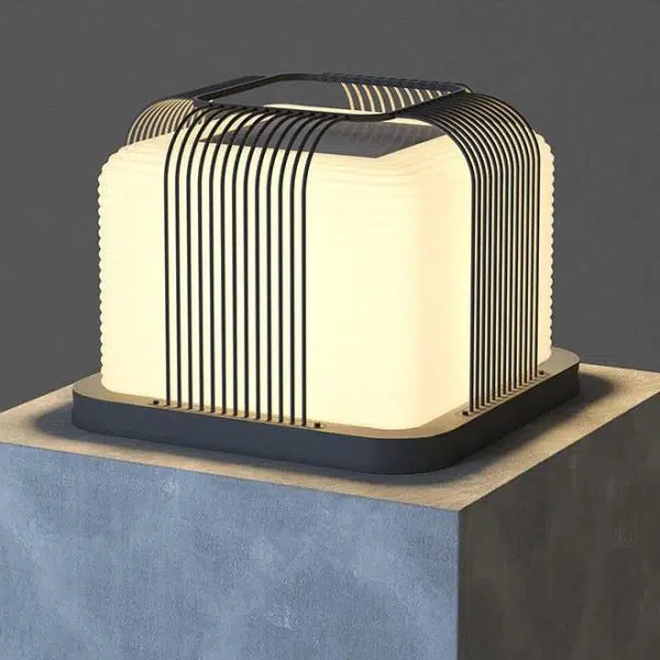 Modern Simplicity Solar Waterproof Stainless Steel PE Square Cubic LED Landscape Lighting Outdoor Light For Garden - Image 14