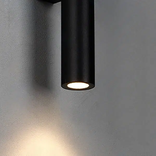 Modern Minimalist Long Cylinder Rectangle Base Aluminum Tempered Glass LED Waterproof Wall Sconce Lamp For Garden - Image 6