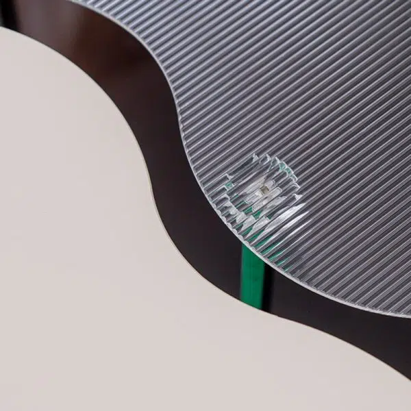 Contemporary Nordic Cloud Acrylic Stainless Steel Crystal Wheel End Table 2-Tier For Living Room - Image 6