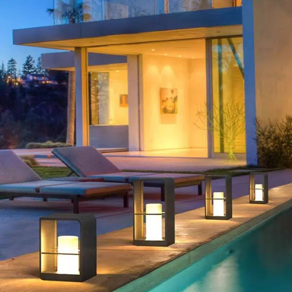 Modern Minimalist Waterproof Solar Stainless Steel Acrylic Cubic LED Landscape Lighting Outdoor Light For Garden - Image 12