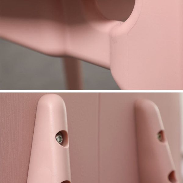 Contemporary Scandinavian Plastic Steel Metal Square Dining Chair Backrest For Dining Room - Image 11