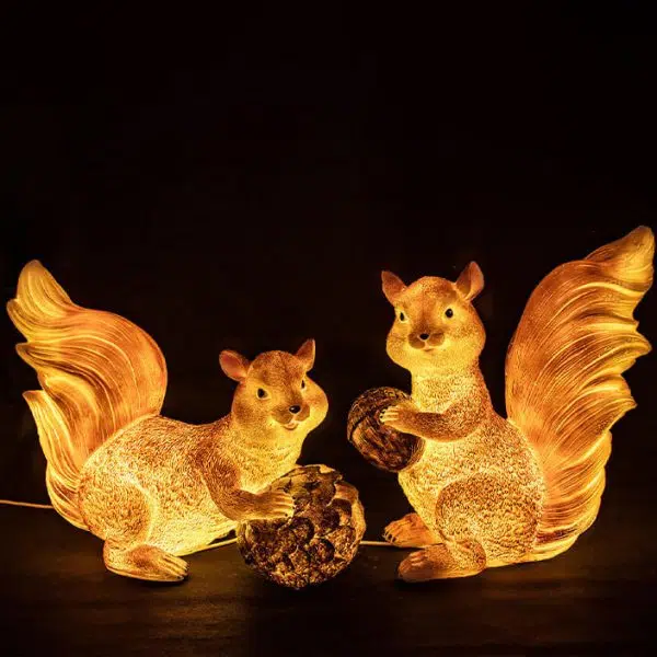 Contemporary Creative Solar Animal Rabbit Squirrel Resin Fiberglass LED Outdoor Landscape Light For Garden - Image 17